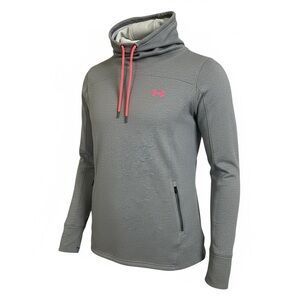 Under Armour Heather Gray Pullover with Pink Accents